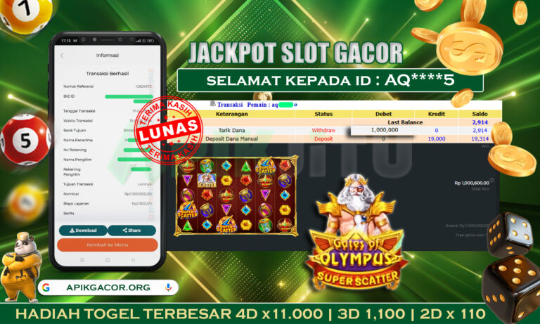 SLOT GATES OF OLYMPUS SUPER SCATTER – APIKJITU 17 APRIL 2025